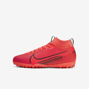 Nike Jr. Mercurial Superfly 7 Academy TF - Nagyobb Gyerek Focicipő - Piros/Piros/Fekete